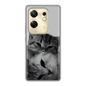 Чохол з малюнком кіт на Infinix Zero 30 (Пара котів)