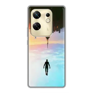 Чехол с человеком пауком для Infinix Zero 30 - (AlphaPrint) (Паук человек)
