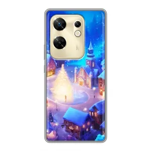 Рождественские Чехлы для Infinix Zero 30 (VPrint) (Рождественский город)