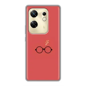 Чехлы с Гарри Поттером для Infinix Zero 30 (AlphaPrint) (шрам и очки)