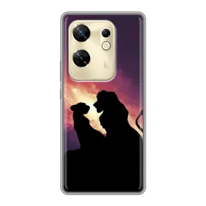 Чехол с принтом «Силуэт Симба и Налу» для Infinix Zero 30