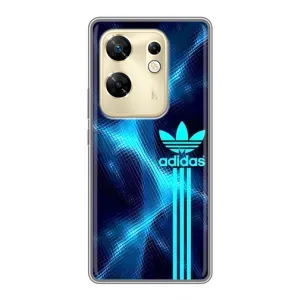 Чехлы Адидас для Infinix Zero 30 (AlphaPrint) (Синий Адидас)