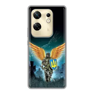 Чехлы с картинкой ЗСУ для Infinix Zero 30 (AlphaPrint) (Солдат ЗСУ)