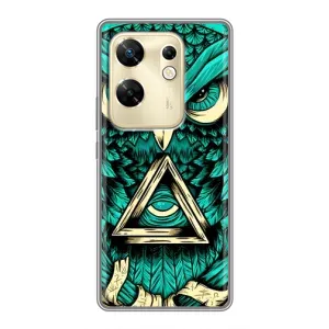 Чехол с птицами на Infinix Zero 30 (VPrint) (Сова с глазом)