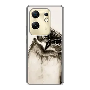 Чехол с птицами на Infinix Zero 30 (VPrint) (Сова)