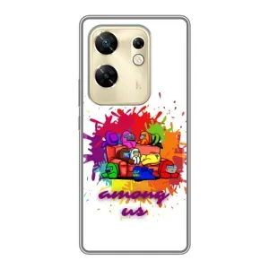 Чехол Амонг Ас для Infinix Zero 30 (AlphaPrint) (Яркий АмонгАс)