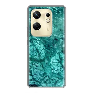 Мраморный чехол на Infinix Zero 30 (VPrint) (Зеленый мрамор)