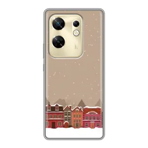 Новогодние, Праздничные Чехлы для Infinix Zero 30 - 2024 год (Зимний город)