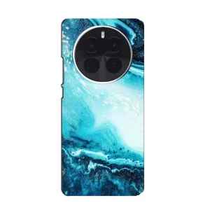 Мраморний чехол на Infinix Zero 40 5G (VPrint) (Блакитний мрамор)