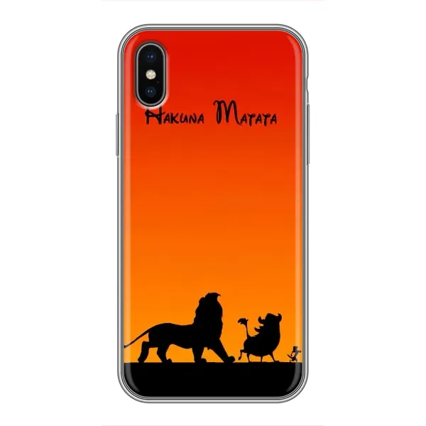 Чехол с принтом «Акуна Матата закат» для iPhone X
