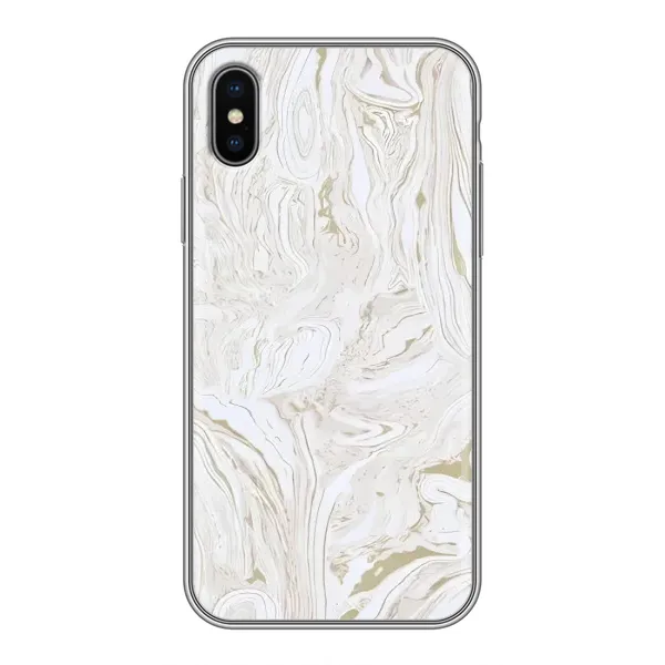 Чохол з принтом «Білий мрамор» для iPhone X