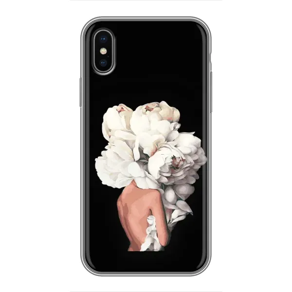Чехол с принтом «Белые цветы» для iPhone X Чехол с принтом «Белые цветы» для iPhone X