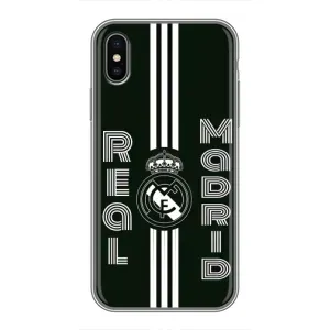 ФК Реал Мадрид чохли для iPhone X (AlphaPrint) (чорно білий Реал)