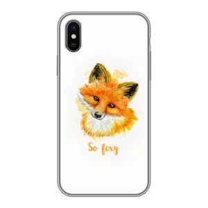 Чохли з картинкою Лисичка для iPhone X (VPrint) (Дівчинка Лиса)