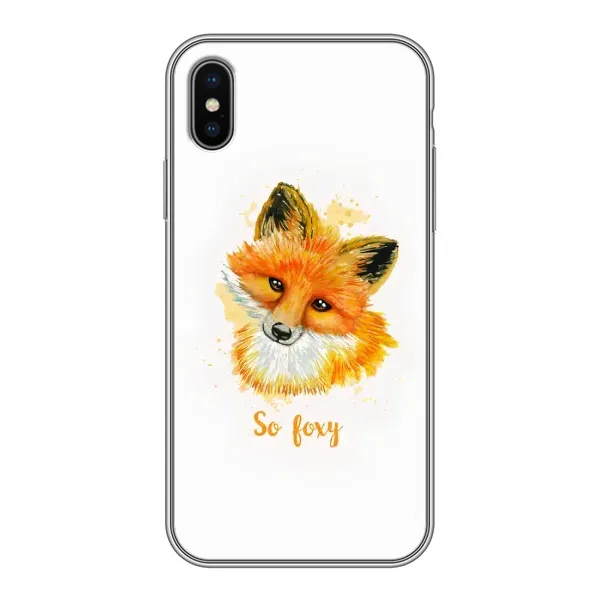 Чехол с принтом «Девочка Лиса» для iPhone X Чехол с принтом «Девочка Лиса» для iPhone X