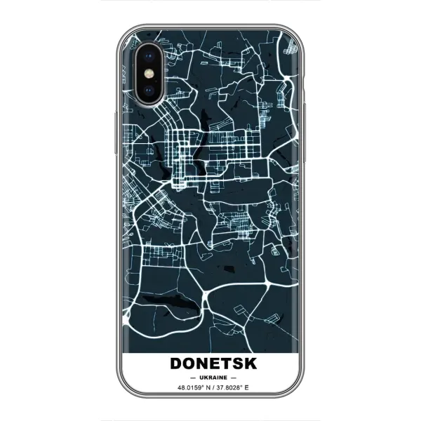 Чохол з принтом «Донецьк» для iPhone X