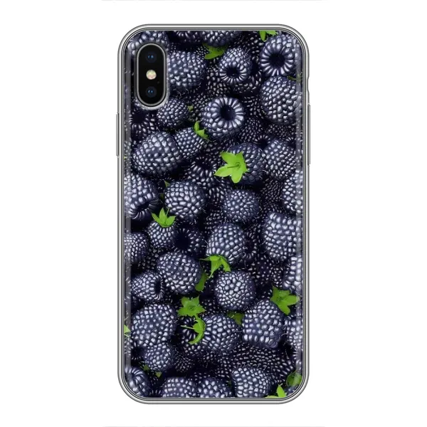 Чохол з принтом «Ожина» для iPhone X