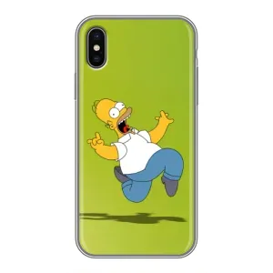 Чjхол з Сімпсонами для iPhone X (VPrint) (Гомер Сімпсон)