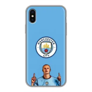 Чохли з футболістом Ерлінг Холанд для iPhone X (AlphaPrint) (Холанд Манчестер Сіті)