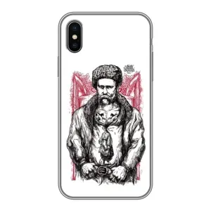 Чохли для iPhone X с принтом Тараса Шевченко (AlphaPrint) (Козак Шевченко)