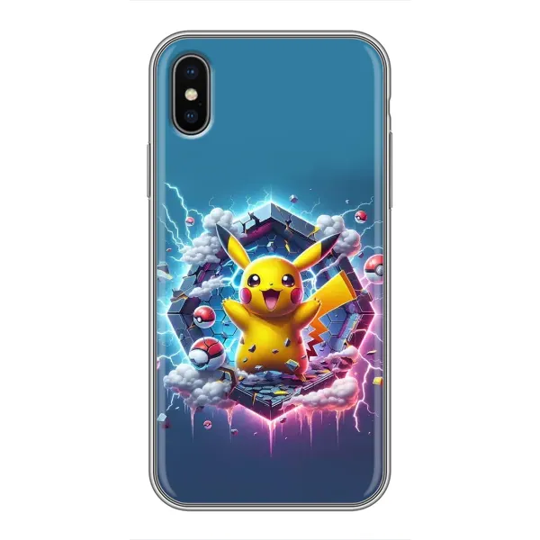 Чохол з принтом «Лого Пікачу» для iPhone X