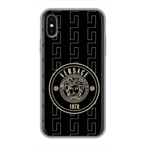 Чохол з принтом «Лого Версаче» для iPhone X