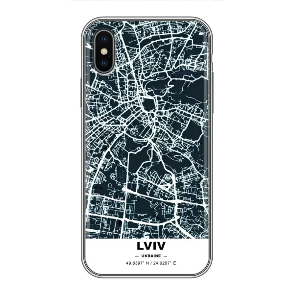 Чохол з принтом «Львів» для iPhone X