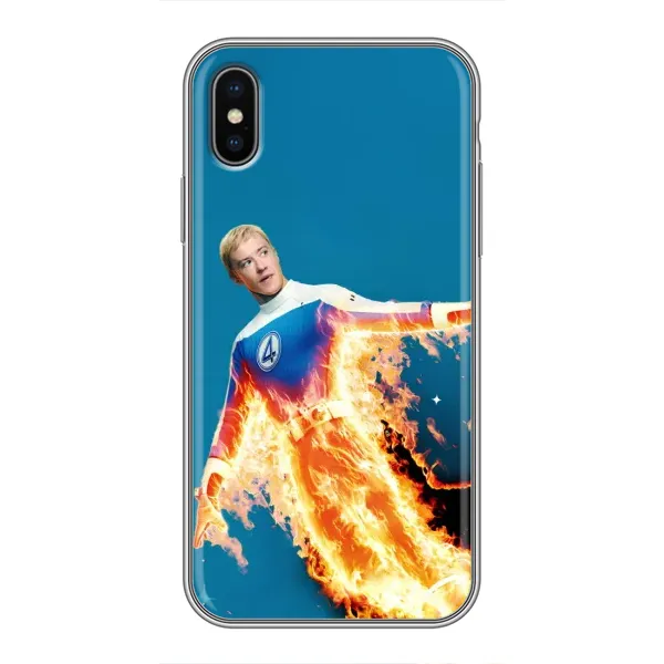 Чехол с принтом «Человек-факел в огне» для iPhone X Чехол с принтом «Человек-факел в огне» для iPhone X