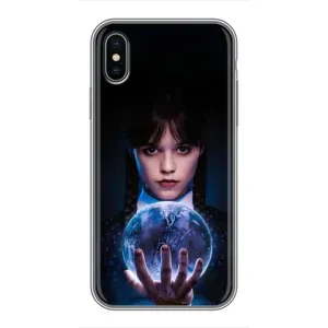 Чехол с дизайном Венздей 2 на iPhone X (Магическая сфера Уэнздей)