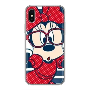 Міккі Маус чохол для iPhone X (AlphaPrint - Мультяшні) (Маус в окулярах)
