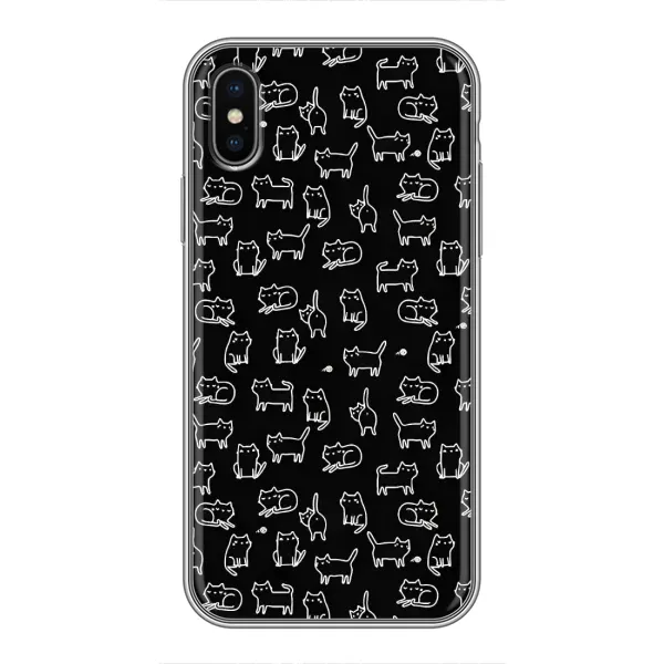 Чохол з принтом «Маленькі котики» для iPhone X