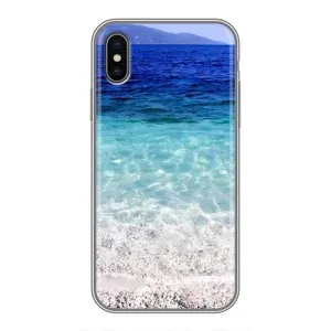 Силіконовий чохол з КАРТИНКАМИ літо для iPhone X (AlphaPrint) (Море)