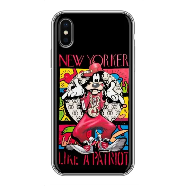 Чохол з принтом «Мультяшний Волк» для iPhone X