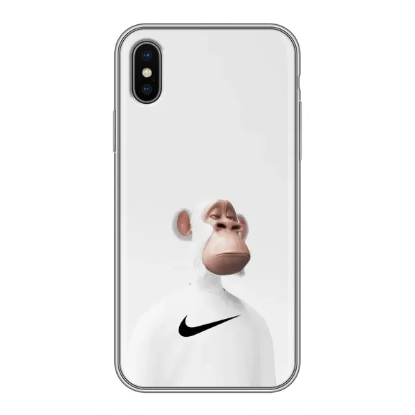 Чехол с принтом «обезьяна NFT Nike» для iPhone X
