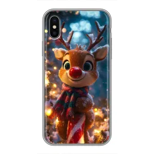 Чехол с принтом «Олень с шарфом» для iPhone X