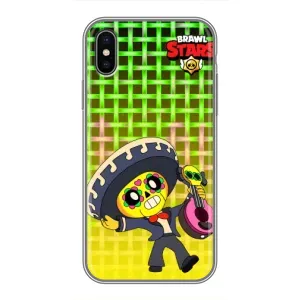 Чехлы Brawl Stars для iPhone X (AlphaPrint) (Поко в самбреро)