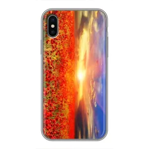 Чохол з картинкою (Стильні) Епл X - (AlphaPrint) (Поле тюльпанів)