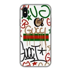 Бренднові Чохли для iPhone X - (PREMIUMPrint) (Стиль GUUCI)