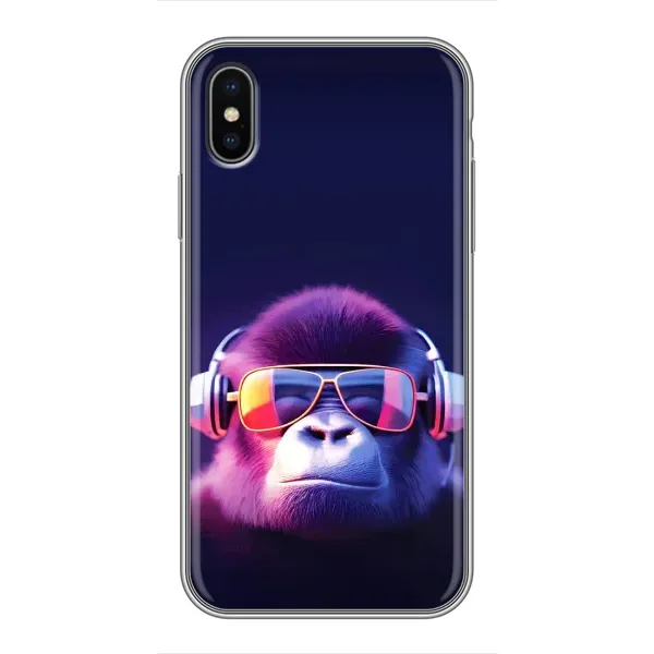 Чехол с принтом «Стильная обезьяна» для iPhone X
