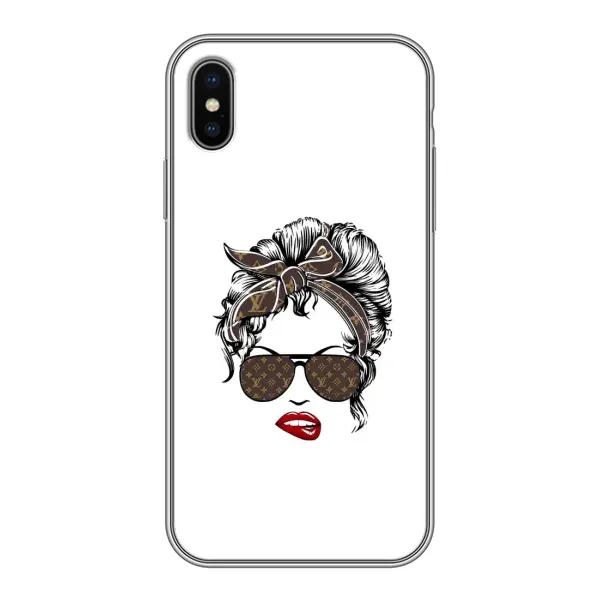 Чохол з принтом «стильна з луі вітон» для iPhone X