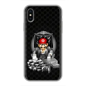 Чохли з крутими принтами для iPhone X - (PREMIUMPrint) (Супер Маріо)