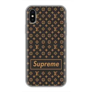 Чеохол для iPhone X з картинкою Supreme (AlphaPrint) (Supreme LV)
