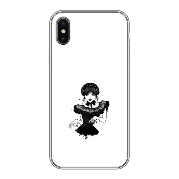 Чехол с принтом «танец Уэнздей» для iPhone X