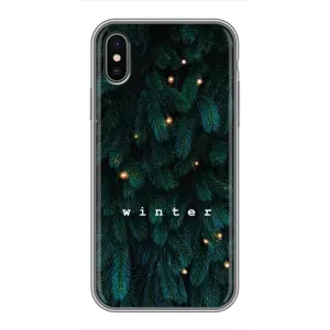 Новорічні, Святкові Чохли для iPhone X - 2024 год (Winter)