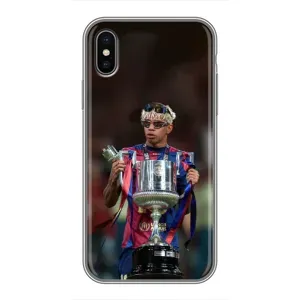 Чохол з футболістом Ламін Ямаль iPhone X (Ямаль з кубком)