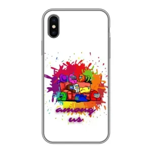 Чохли Амонг Ас для iPhone X (AlphaPrint) (Яскравий АмонгАс)