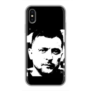 Чохол для iPhone X (AlphaPrint - с принтом Зеленського) (Зеленский АРТ)