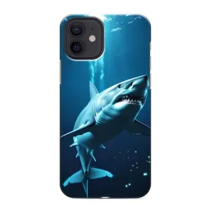 Чехол с картинкой «Хищники» для iPhone 12 mini (Акула под водой)