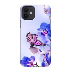 Чехлы с Цветами для iPhone 12 mini (VPrint) (Бабочка на цветочке)