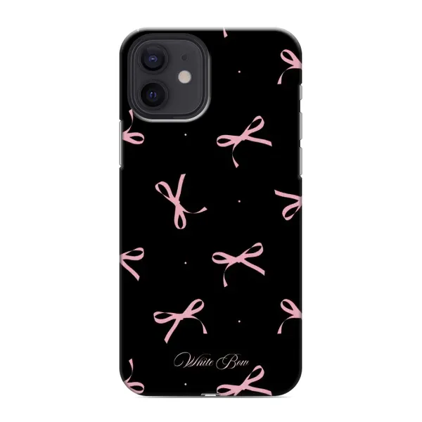 Чохол з принтом «Банти на чорному» для iPhone 12 mini